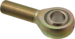 Alinabal - 5/8" ID, 1-1/2" Max OD, 7,100 Lb Max Static Cap, Spherical Rod End - 5/8-18 LH, 7/8" Shank Diam, 1-5/8" Shank Length, Steel with Molded Nyloy Raceway - Industrial Tool & Supply