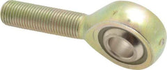 Alinabal - 3/8" ID, 1" Max OD, 3,250 Lb Max Static Cap, Spherical Rod End - 3/8-24 LH, 0.562" Shank Diam, 1-1/4" Shank Length, Steel with Molded Nyloy Raceway - Industrial Tool & Supply