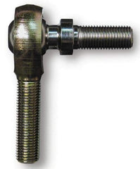 Alinabal - 1/2" ID, 1-5/16" Max OD, 6,400 Lb Max Static Cap, Spherical Rod End - 1/2-20 LH, 3/4" Shank Diam, 3/4" Shank Length, Steel with Molded Nyloy Raceway - Industrial Tool & Supply