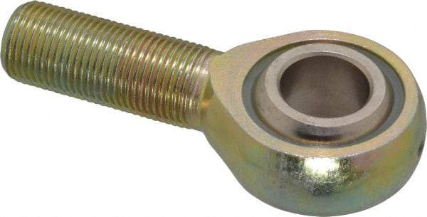 Alinabal - 3/4" ID, 1-3/4" Max OD, 9,000 Lb Max Static Cap, Spherical Rod End - 3/4-16 RH, 1" Shank Diam, 1-3/4" Shank Length, Steel with Molded Nyloy Raceway - Industrial Tool & Supply