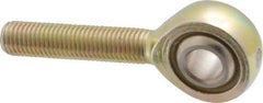 Alinabal - 5/16" ID, 7/8" Max OD, 2,800 Lb Max Static Cap, Spherical Rod End - 5/16-24 RH, 0.437" Shank Diam, 1-1/4" Shank Length, Steel with Molded Nyloy Raceway - Industrial Tool & Supply