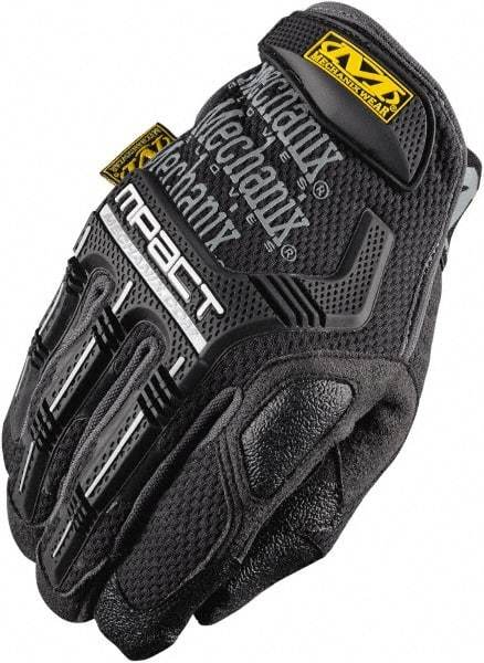 Mechanix Wear - Size M (9) Synthetic Leather/Spandex/Lycra/TPR Anti-Vibration/Impact Protection Work Gloves - For Mechanic's & Lifting, Uncoated, Hook & Loop Cuff, Full Fingered, Blue, Paired - Industrial Tool & Supply