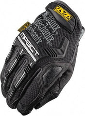 Mechanix Wear - Size M (9) Synthetic Leather/Spandex/Lycra/TPR Anti-Vibration/Impact Protection Work Gloves - For Mechanic's & Lifting, Uncoated, Hook & Loop Cuff, Full Fingered, Blue, Paired - Industrial Tool & Supply