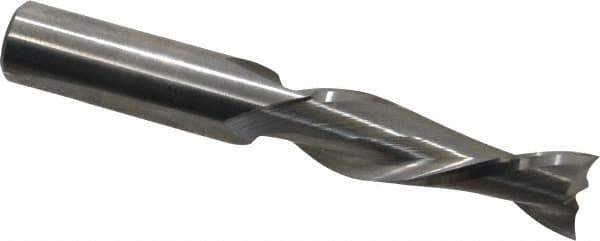 Onsrud - 1/2" Cutting Diam x 1-5/8" Length of Cut, 2 Flute, Upcut Spiral Router Bit - Uncoated, Left Hand Cut, Solid Carbide, 3-1/2" OAL x 1/2" Shank Diam, Double Edge, 30° Helix Angle - Industrial Tool & Supply