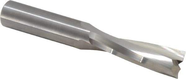 Onsrud - 1/2" Cutting Diam x 1-5/8" Length of Cut, 2 Flute, Upcut Spiral Router Bit - Uncoated, Right Hand Cut, Solid Carbide, 3-1/2" OAL x 1/2" Shank Diam, Double Edge, 11° Helix Angle - Industrial Tool & Supply