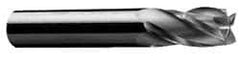 Onsrud - 3/8" Cutting Diam x 5/8" Length of Cut, 4 Flute, Downcut Spiral Router Bit - Uncoated, Right Hand Cut, Solid Carbide, 3" OAL x 3/8" Shank Diam, Four Edge, 30° Helix Angle - Industrial Tool & Supply