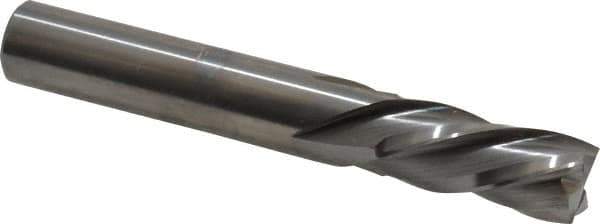 Onsrud - 1/2" Cutting Diam x 1-1/8" Length of Cut, 4 Flute, Downcut Spiral Router Bit - Uncoated, Right Hand Cut, Solid Carbide, 3-1/2" OAL x 1/2" Shank Diam, Four Edge, 30° Helix Angle - Industrial Tool & Supply