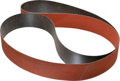 3M - 2" Wide x 72" OAL, 80 Grit, Ceramic Abrasive Belt - Ceramic, Medium, Coated, YF Weighted Cloth Backing, Wet/Dry, Series 777F - Industrial Tool & Supply