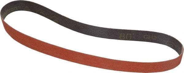 3M - 1" Wide x 30" OAL, 80 Grit, Ceramic Abrasive Belt - Ceramic, Medium, Coated, YF Weighted Cloth Backing, Wet/Dry, Series 777F - Industrial Tool & Supply