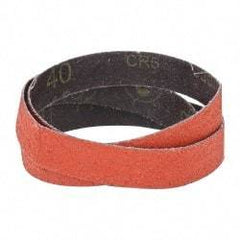 3M - 1" Wide x 42" OAL, 40 Grit, Ceramic Abrasive Belt - Ceramic, Coarse, Coated, YF Weighted Cloth Backing, Wet/Dry, Series 777F - Industrial Tool & Supply