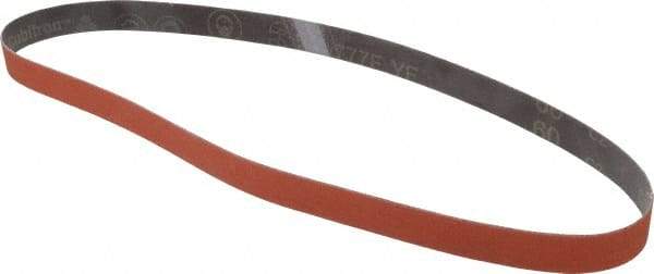 3M - 1" Wide x 42" OAL, 60 Grit, Ceramic Abrasive Belt - Ceramic, Medium, Coated, YF Weighted Cloth Backing, Wet/Dry, Series 777F - Industrial Tool & Supply