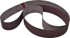 3M - 2" Wide x 72" OAL, 240 Grit, Aluminum Oxide Abrasive Belt - Aluminum Oxide, Very Fine, Coated, X Weighted Cloth Backing, Series 241D - Industrial Tool & Supply
