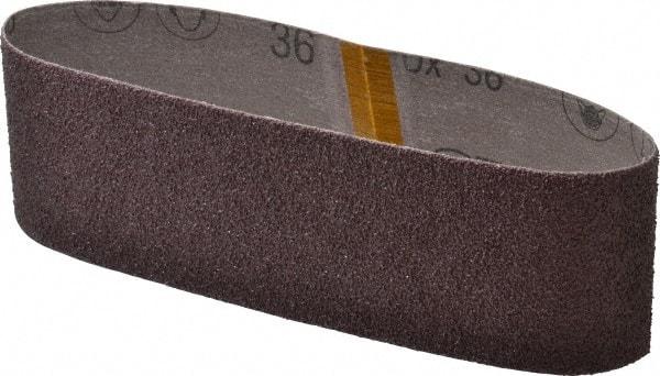 3M - 3" Wide x 21" OAL, 36 Grit, Aluminum Oxide Abrasive Belt - Aluminum Oxide, Very Coarse, Coated, X Weighted Cloth Backing, Series 341D - Industrial Tool & Supply