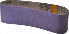 3M - 3" Wide x 24" OAL, 50 Grit, Ceramic Abrasive Belt - Ceramic, Coarse, Coated, Y Weighted Cloth Backing, Series 761D - Industrial Tool & Supply