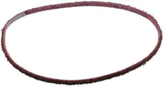 3M - 1/4" Wide x 24" OAL, Aluminum Oxide Abrasive Belt - Aluminum Oxide, Medium, Nonwoven, Series SC-BS - Industrial Tool & Supply