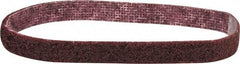 3M - 1/2" Wide x 12" OAL, Aluminum Oxide Abrasive Belt - Aluminum Oxide, Medium, Nonwoven, Series SC-BS - Industrial Tool & Supply