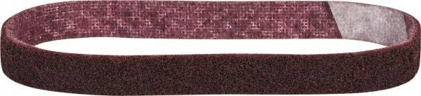 3M - 3/4" Wide x 18" OAL, Aluminum Oxide Abrasive Belt - Aluminum Oxide, Medium, Nonwoven, Series SC-BS - Industrial Tool & Supply