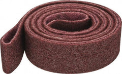 3M - 2" Wide x 132" OAL, Aluminum Oxide Abrasive Belt - Aluminum Oxide, Medium, Nonwoven, Series SC-BS - Industrial Tool & Supply