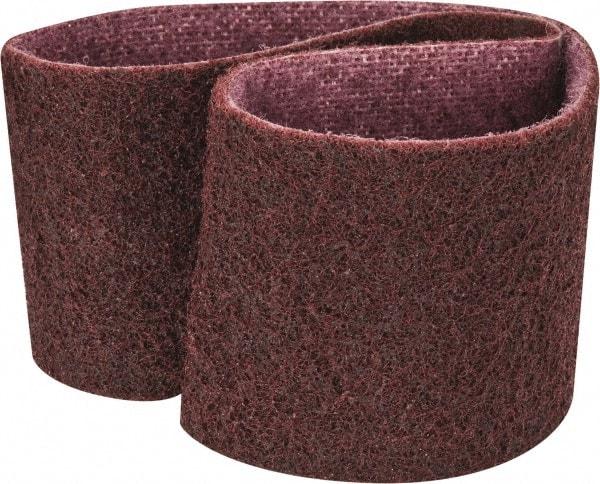 3M - 3" Wide x 24" OAL, Aluminum Oxide Abrasive Belt - Aluminum Oxide, Medium, Nonwoven, Series SC-BS - Industrial Tool & Supply