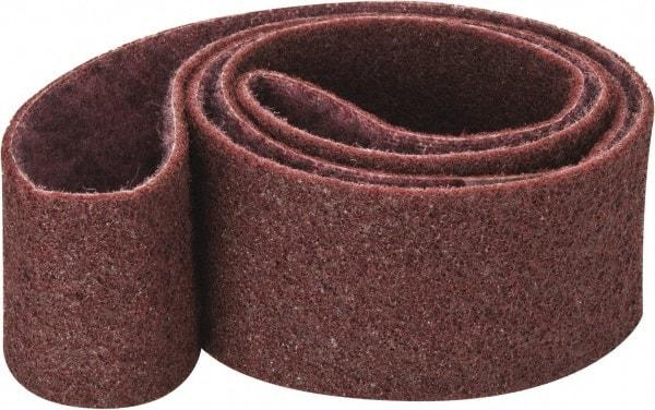 3M - 3" Wide x 72" OAL, Aluminum Oxide Abrasive Belt - Aluminum Oxide, Medium, Nonwoven, Series SC-BS - Industrial Tool & Supply