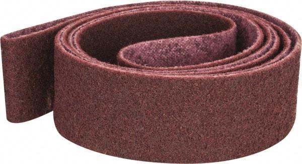 3M - 3" Wide x 132" OAL, Aluminum Oxide Abrasive Belt - Aluminum Oxide, Medium, Nonwoven, Series SC-BS - Industrial Tool & Supply