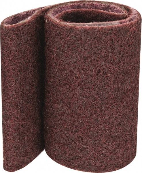 3M - 4" Wide x 24" OAL, Aluminum Oxide Abrasive Belt - Aluminum Oxide, Medium, Nonwoven, Series SC-BS - Industrial Tool & Supply