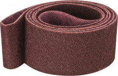 3M - 4" Wide x 132" OAL, Aluminum Oxide Abrasive Belt - Aluminum Oxide, Medium, Nonwoven, Series SC-BS - Industrial Tool & Supply