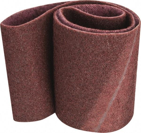 3M - 6" Wide x 48" OAL, Aluminum Oxide Abrasive Belt - Aluminum Oxide, Medium, Nonwoven, Series SC-BS - Industrial Tool & Supply