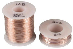 Made in USA - 30 Gage, 0.01" Diameter x 3,140' Long, Bare, Copper Bus Bar Wire - Pure Copper (ASTM B3) - Industrial Tool & Supply