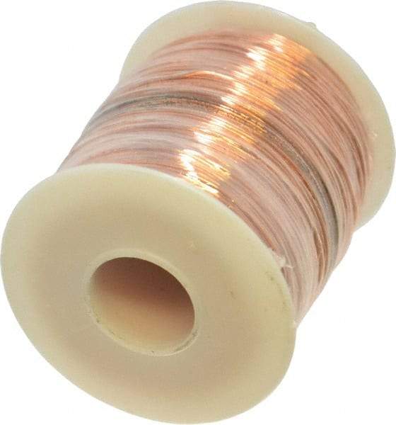 Made in USA - 22 Gage, 0.0253" Diameter x 501' Long, Bare, Copper Bus Bar Wire - Pure Copper (ASTM B3) - Industrial Tool & Supply