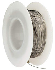 Made in USA - 30 Gage, 0.01 Inch Diameter x 393 Ft. Long, Nickel Chromium Wire - Alloy 80/20, ASTM B344 - Industrial Tool & Supply