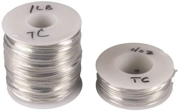 Made in USA - 30 Gage, 0.01" Diameter x 807' Long, Tinned, Copper Bus Bar Wire - Pure Copper (ASTM B3) - Industrial Tool & Supply