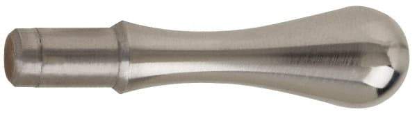 Gibraltar - 1/4" Press Fit Stem, Fixed Handwheel & Machine Handle - Carbon Steel Bulb Shape Handle, 7/16" Long Carbon Steel Stem, 1-23/32" OAL - Industrial Tool & Supply