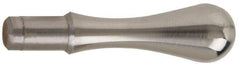 Gibraltar - 1/4" Press Fit Stem, Fixed Handwheel & Machine Handle - Carbon Steel Bulb Shape Handle, 7/16" Long Carbon Steel Stem, 1-23/32" OAL - Industrial Tool & Supply