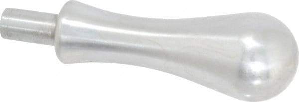 Gibraltar - 7/16" Press Fit Stem, Revolving Handwheel & Machine Handle - Carbon Steel Bulb Shape Handle, 3/4" Long Carbon Steel Stem, 4-1/32" OAL - Industrial Tool & Supply
