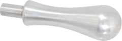 Gibraltar - 7/16" Press Fit Stem, Revolving Handwheel & Machine Handle - Carbon Steel Bulb Shape Handle, 3/4" Long Carbon Steel Stem, 4-1/32" OAL - Industrial Tool & Supply