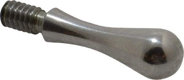 Gibraltar - 1/4-20 Threaded Stem, Fixed Handwheel & Machine Handle - Carbon Steel Bulb Shape Handle, 7/16" Long Carbon Steel Stem, 1-23/32" OAL - Industrial Tool & Supply