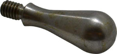 Gibraltar - 5/16-18 Threaded Stem, Fixed Handwheel & Machine Handle - Carbon Steel Bulb Shape Handle, 7/16" Long Carbon Steel Stem, 2-5/32" OAL - Industrial Tool & Supply