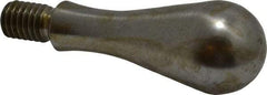Gibraltar - 3/8-16 Threaded Stem, Fixed Handwheel & Machine Handle - Carbon Steel Bulb Shape Handle, 9/16" Long Carbon Steel Stem, 2-11/16" OAL - Industrial Tool & Supply