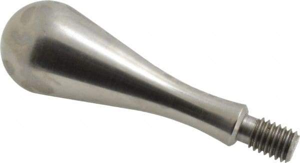 Gibraltar - 7/16-14 Threaded Stem, Fixed Handwheel & Machine Handle - Carbon Steel Bulb Shape Handle, 11/16" Long Carbon Steel Stem, 3-29/32" OAL - Industrial Tool & Supply