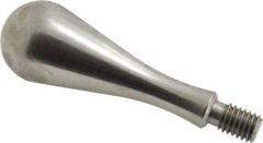 Gibraltar - 7/16-14 Threaded Stem, Fixed Handwheel & Machine Handle - Carbon Steel Bulb Shape Handle, 11/16" Long Carbon Steel Stem, 3-29/32" OAL - Industrial Tool & Supply