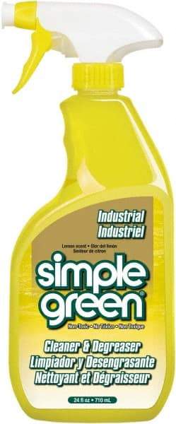 Simple Green - 24 oz Spray Bottle Cleaner/Degreaser - Liquid, Biodegradable, Concentrated, Lemon - Industrial Tool & Supply