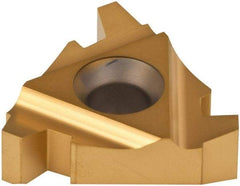 Carmex - 27IR Internal Right Hand 4 Acme Laydown Threading Insert - Grade P25C, TiN Coated Carbide - Industrial Tool & Supply