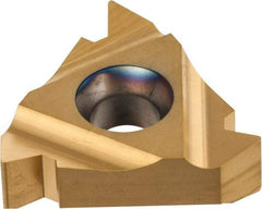 Carmex - 27IR Internal Right Hand 4.5 UN Laydown Threading Insert - Grade P25C, TiN Coated Carbide - Industrial Tool & Supply