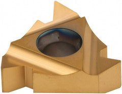 Carmex - 27IR Internal Right Hand 4.5-4 Partial Profile 60° Laydown Threading Insert - Grade P25C, TiN Coated Carbide - Industrial Tool & Supply