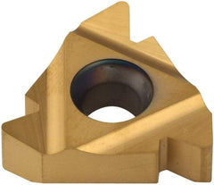 Carmex - 27ER External Right Hand 4 UN Laydown Threading Insert - Grade P25C, TiN Coated Carbide - Industrial Tool & Supply