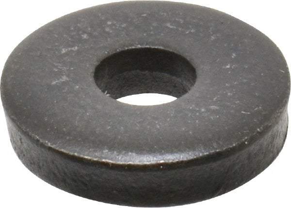 Gibraltar - M5 Screw, Grade 1010 Case Hardened Steel Extra Thick Flat Washer - 5.3mm ID x 15mm OD, 3.5mm Thick, Black Oxide Finish - Industrial Tool & Supply
