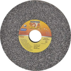 Norton - 7" Diam x 1-1/4" Hole x 1/2" Thick, I Hardness, 46 Grit Surface Grinding Wheel - Aluminum Oxide, Type 1, Coarse Grade, 3,600 Max RPM, Vitrified Bond, No Recess - Industrial Tool & Supply