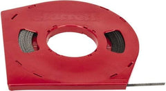 Starrett - 1/4" x 100' x 0.025" Carbon Steel Band Saw Blade Coil Stock - 10 TPI, Toothed Edge, Straight Form, Raker Set, Flexible Back, No Rake Angle, Constant Pitch, Contour Cutting - Industrial Tool & Supply