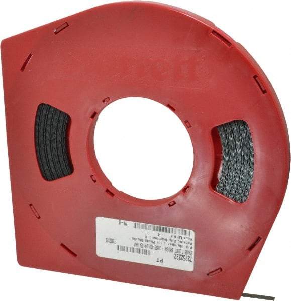 Starrett - 1/4" x 100' x 0.025" Carbon Steel Band Saw Blade Coil Stock - 32 TPI, Toothed Edge, Straight Form, Wavy Set, Flexible Back, No Rake Angle, Constant Pitch, Contour Cutting - Industrial Tool & Supply